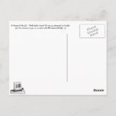 E gegen B - Nr.22 "Na ja, hallo da" Postkarte (Rückseite)