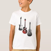 E-Gitarre, akustische Gitarre T-Shirt (Vorderseite)