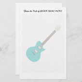 E-Gitarre aquamarin.png Briefpapier (Vorne/Hinten)