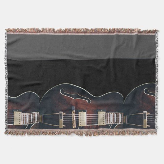 E-Gitarre auf Schwarz Decke (Vorderseite)