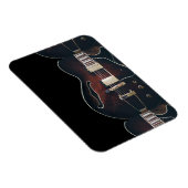 E-Gitarre auf Schwarz Magnet (Rechte Seite)