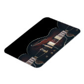 E-Gitarre auf Schwarz Magnet (Linke Seite)