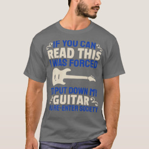 E-Gitarre Band-MusikerEGitarre Rock-Gitarrist T-Shirt