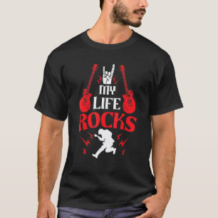 E-Gitarre Cooler Gitarrist Gitarrespieler 3 T-Shirt
