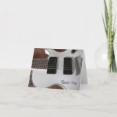 E-Gitarre danken Ihnen Dankeskarte (Vorderseite)