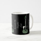 E-Gitarre / Gitarrist Coffee Tasse (VorderseiteRechts)