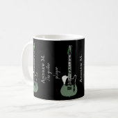 E-Gitarre / Gitarrist Coffee Tasse (Vorderseite Links)