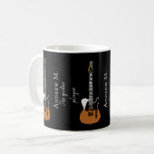 E-Gitarre / Gitarrist Coffee Tasse (Vorderseite Links)