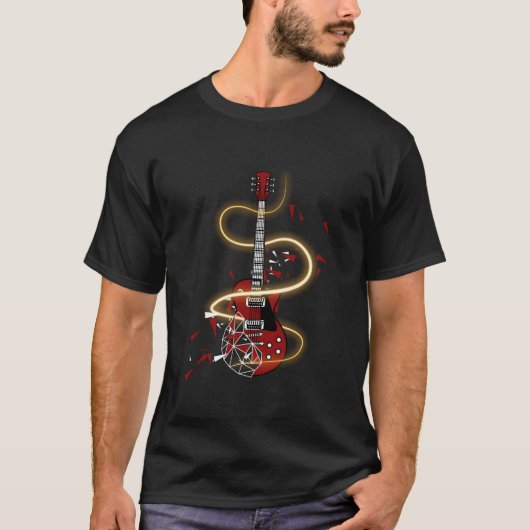 E-Gitarre Gitarrist T-Shirt (Vorderseite)