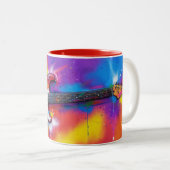 E-Gitarre Graffiti Style Kunst Tasse (VorderseiteRechts)
