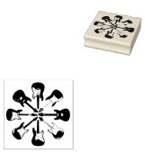 E-Gitarre Gummistempel (Stempel)