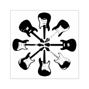 E-Gitarre Gummistempel