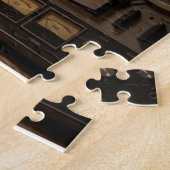 E-Gitarre im Vintage-Stil mit Archtop Puzzle (Seite)