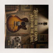 E-Gitarre im Vintage-Stil mit Archtop Puzzle (Horizontal)