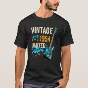 E-Gitarre im Vintage-Stil zum Geburtstag Geboren T-Shirt