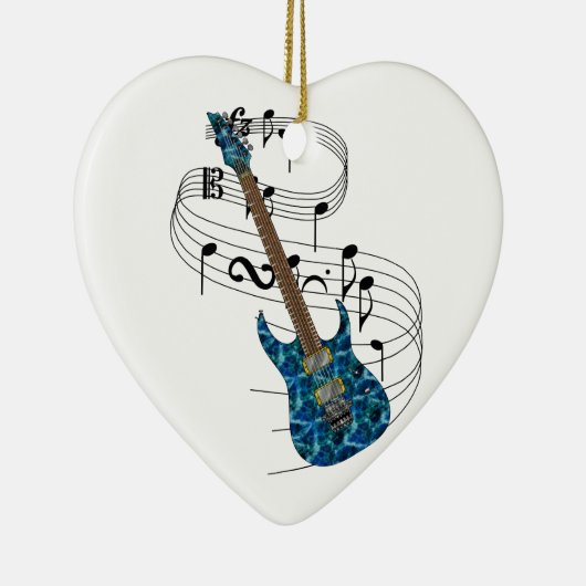E-Gitarre Keramik Ornament (Rechts)