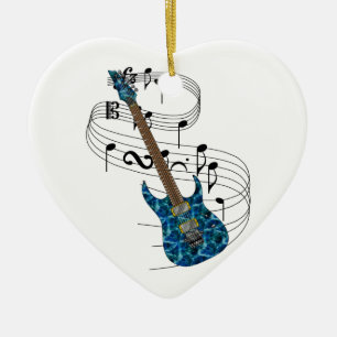 E-Gitarre Keramik Ornament