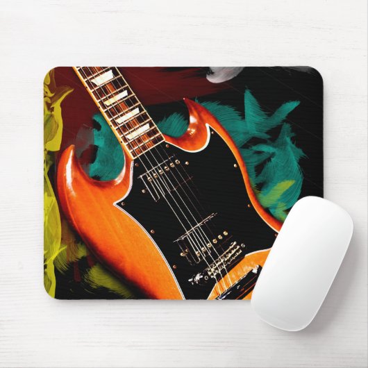 E-Gitarre Mousepad (Mit Mouse)