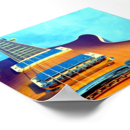 E-Gitarre Poster (Ecke)