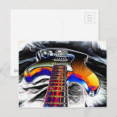E-Gitarre Postkarte (Vorne/Hinten)