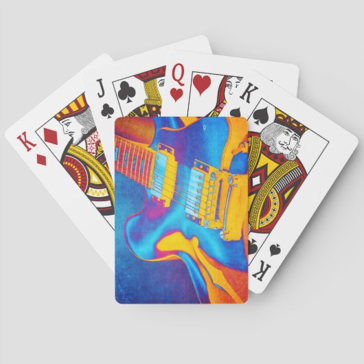 E-Gitarre Spielkarten (Rückseite)