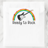 E-Gitarre Sticker 'Ready to Rock' (Tasche)