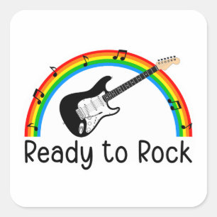 E-Gitarre Sticker 'Ready to Rock'