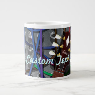 E-Gitarre und Musikverstärker Jumbo-Tasse