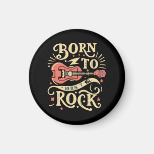 E-Gitarre zum Rocken geboren Magnet