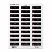 E-Gitarren-Adressetikett (Vorne)