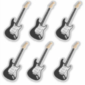 E-Gitarren-Aufkleber Aufkleber (Vorderseite)