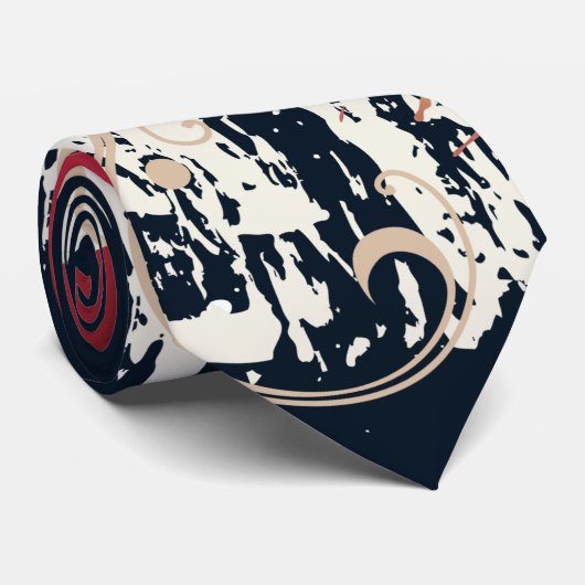 E-Gitarren-Entwurf Krawatte (Gerollt)