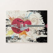 E-Gitarren-Entwurf Puzzle (Horizontal)