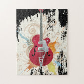 E-Gitarren-Entwurf Puzzle (Vertikal)