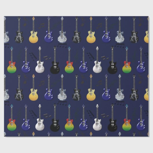 E-Gitarren Geschenkpapier (Flach)