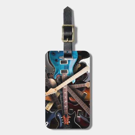 E-Gitarren-Konzept Gepäckanhänger (Vorderseite vertikal)