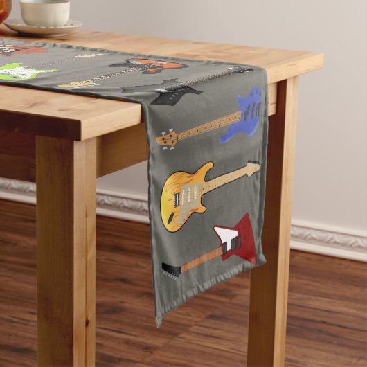 E-Gitarren Mittelgroßer Tischläufer (Beispiel)