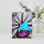 E-Gitarren-Postkarte Postkarte (Stehend Vorderseite)