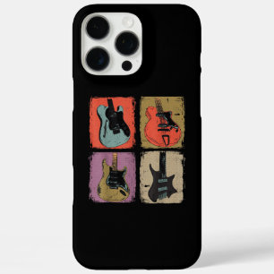 E-Gitarren-Sammlung Band Gitarrist Vintage iPhone 16 Pro Max Hülle