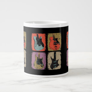 E-Gitarren-Sammlung Band Gitarrist Vintage  Jumbo-Tasse