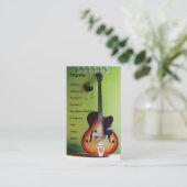 E-Gitarren-Visitenkarte Visitenkarte (Stehend Vorderseite)