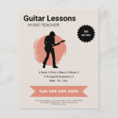 E-Gitarrenunterrichts-Flyer Flyer (Vorne)