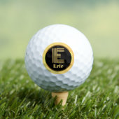 E Gold Mit Monogramm Letter Personalisierte Golfbä Golfball (Insitu T-Shirt)