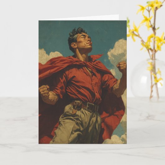 E) Hero-Vater Karte (Gelbe Blume)