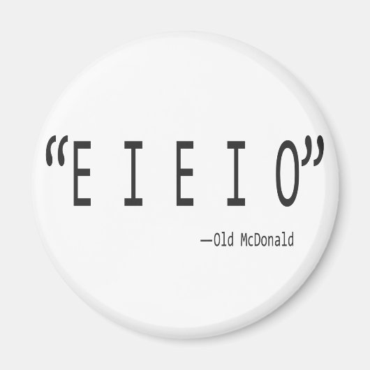 E I E I I MAGNET (Vorne)