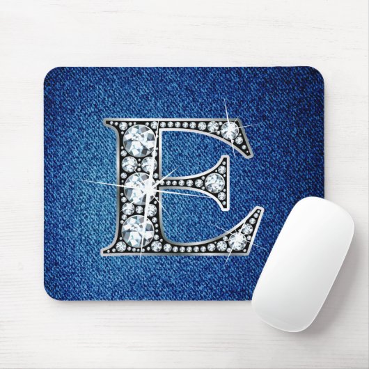 E-Imitate -"Diamant Bling" auf Denim Mousepad (Mit Mouse)