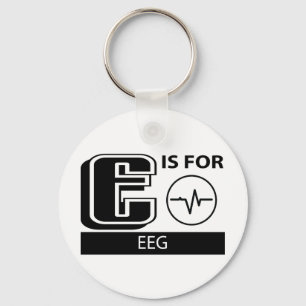 E Is For EEG Schlüsselanhänger