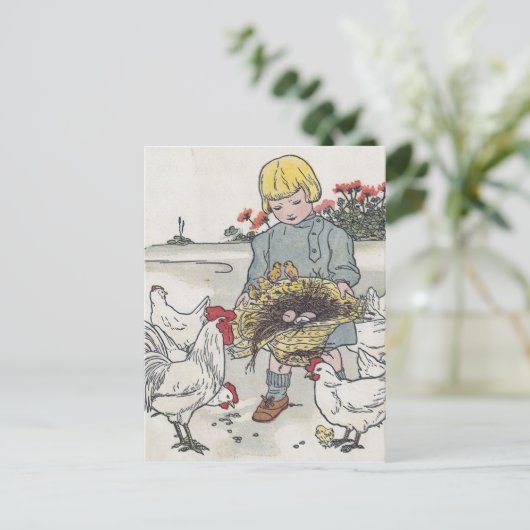 E ist ein Ei Postkarte (Stehend Vorderseite)