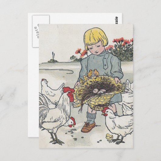 E ist ein Ei Postkarte (Vorne/Hinten)