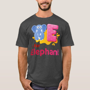 E ist für den Elefanten-Welt-Elefantentag 2022 T-Shirt